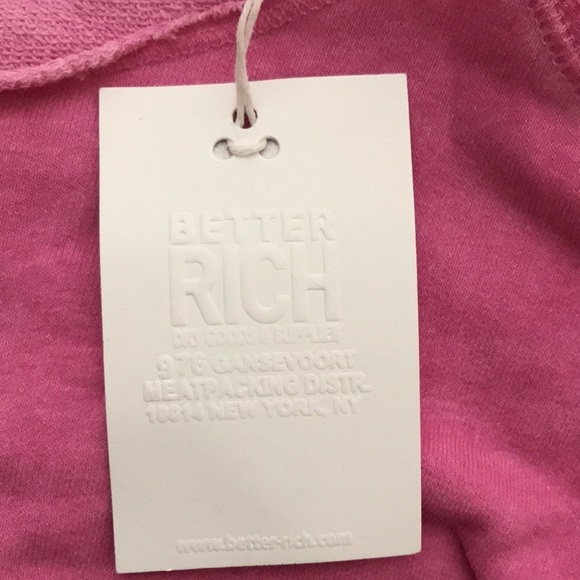 Better Rich New York Julia Crew Heart Oversized Sweatshirt Size Small - Picture 6 of 8